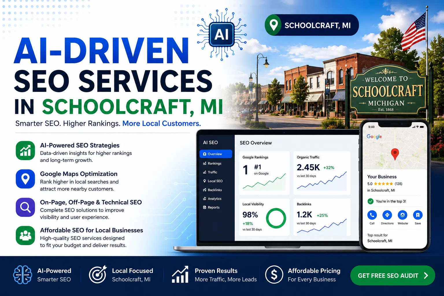 AI-Driven SEO Services in Schoolcraft