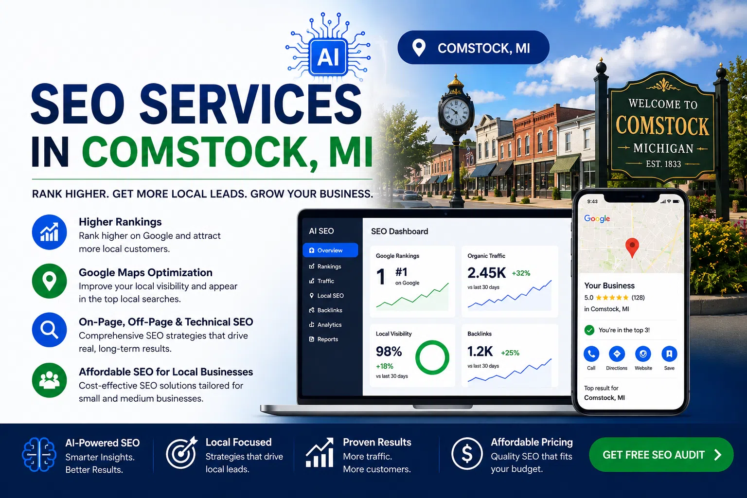 SEO Services in Comstock, MI
