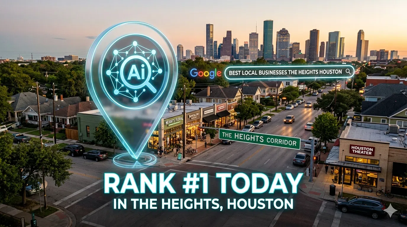 AI Local SEO in The Heights, Houston | Rank #1 Today