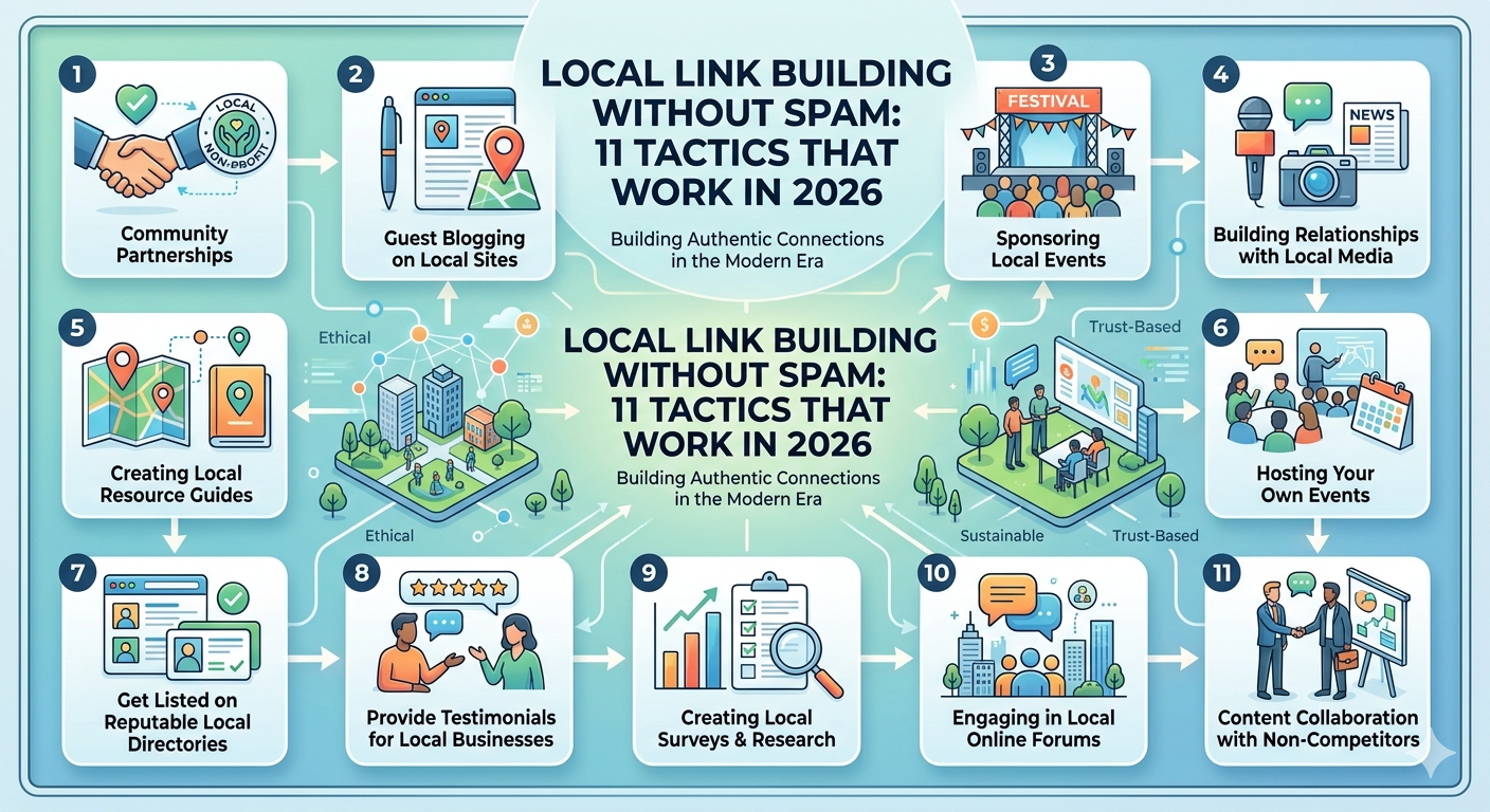 Local Link Building Without Spam: 11 Tactics That Work in 2026