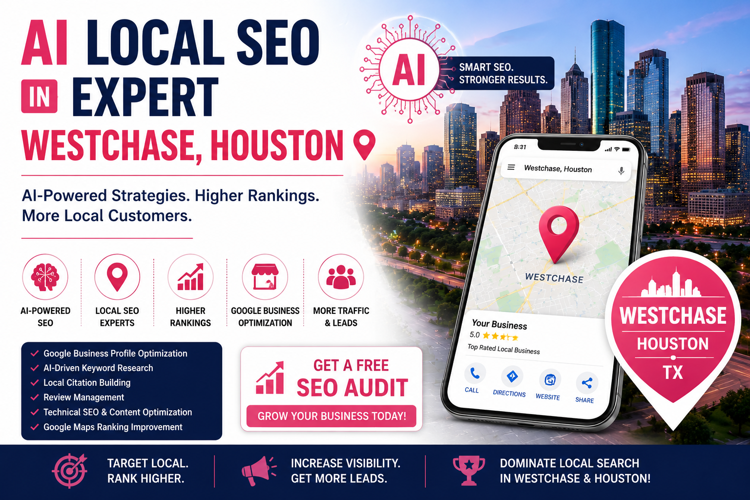 AI Local SEO Expert in Westchase, Houston