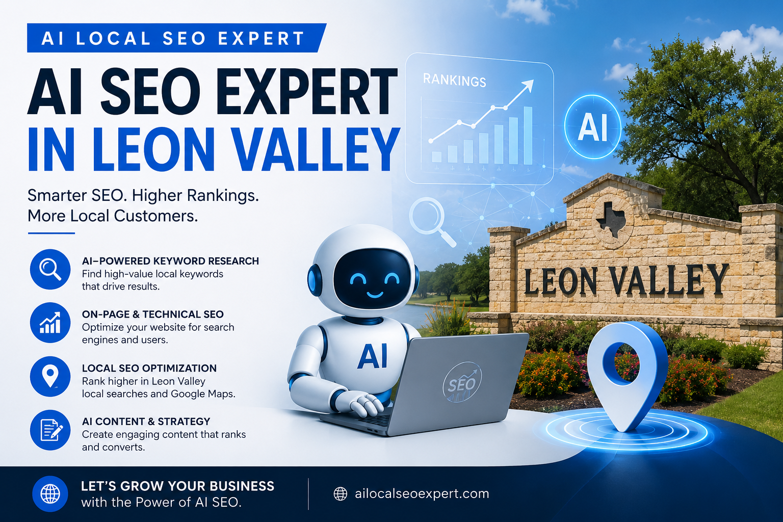 AI SEO Expert in Leon Valley,San Antonio, Texas