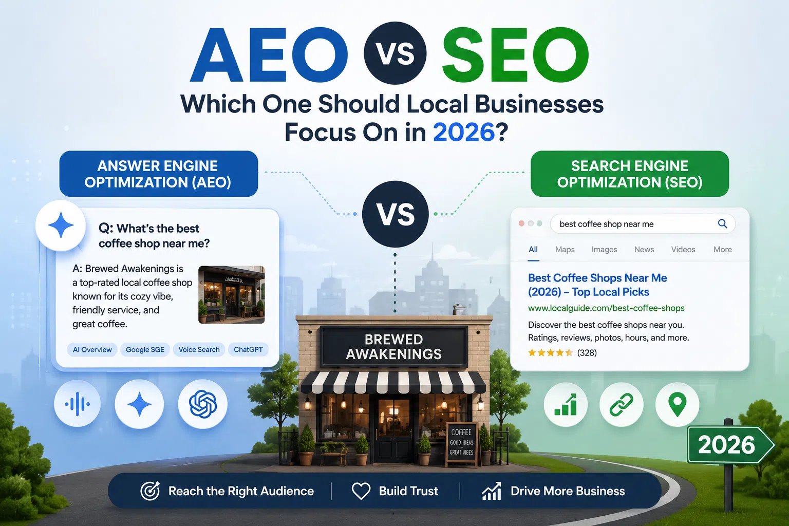 Answer Engine Optimization (AEO) vs SEO: Which One Should Local Businesses Focus On in 2026?
