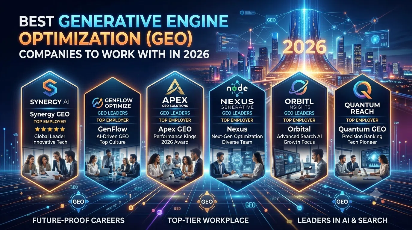 Best Generative Engine Optimization (GEO) Companies to Work With in 2026 1 Best Generative Engine Optimization (GEO) Companies to Work With in 2026